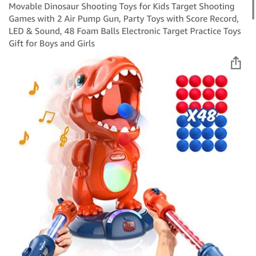 Dinosaur shooting toy